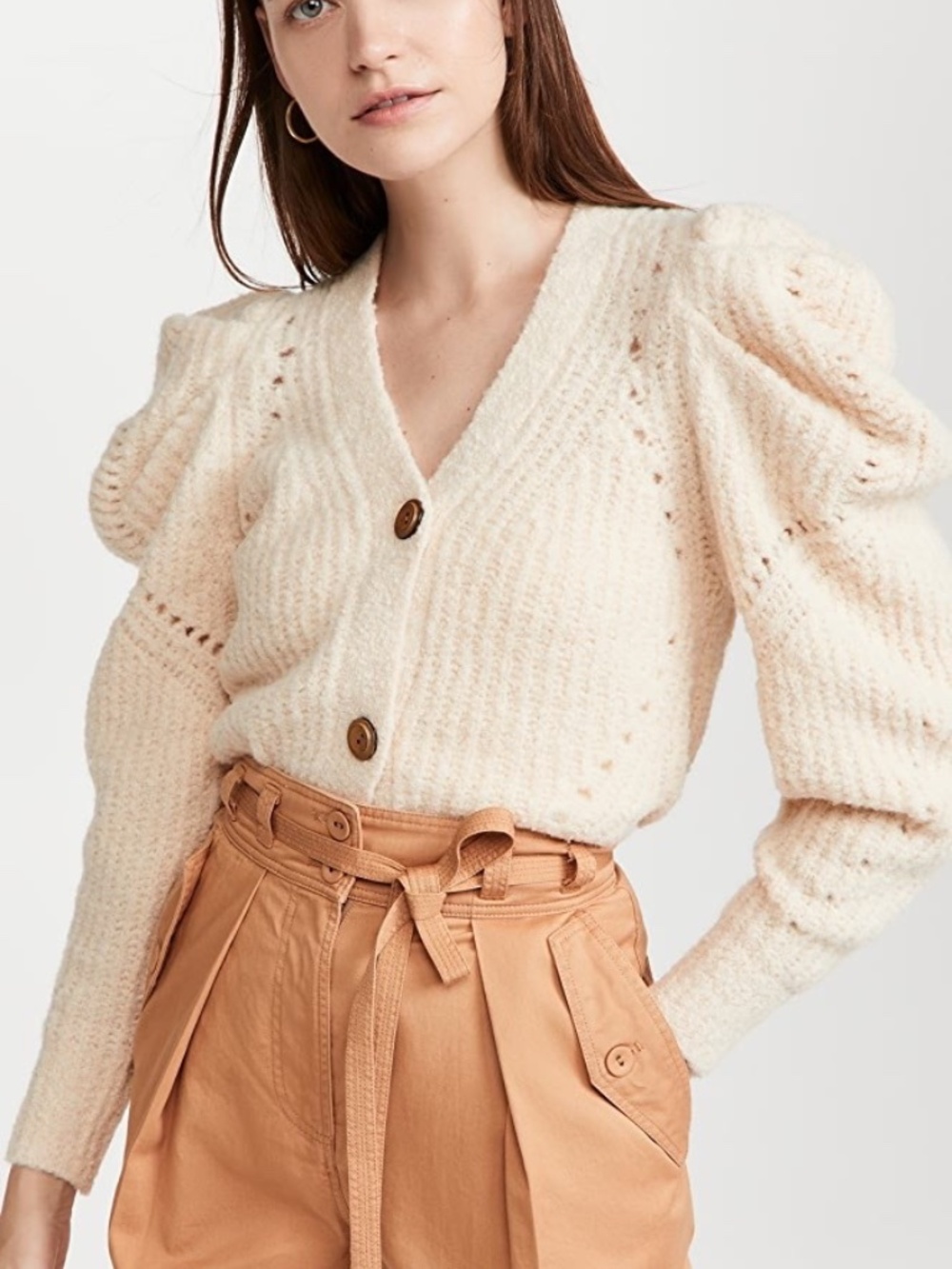 Ulla Johnson Emmy Cardigan in Ivory Size S - Picture 2 of 9